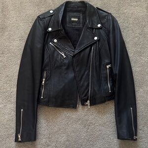 Zara Leather Moto Jacket